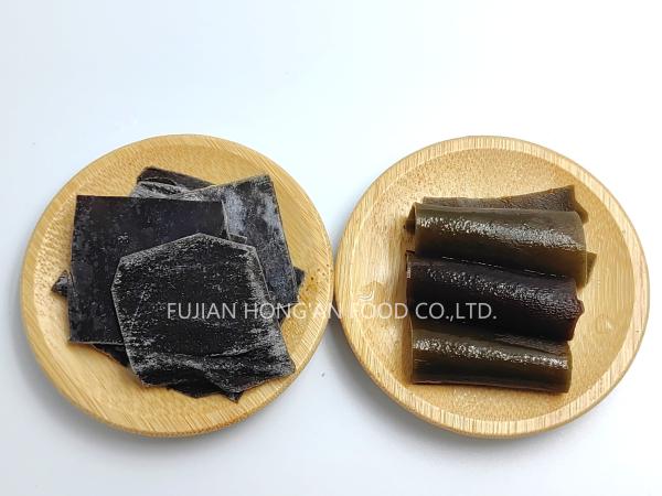 Os brotos de algas de Kombu Laminaria - um deleite nutritivo e saboroso