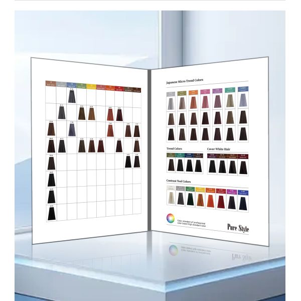 Nuancier de couleurs Purestyle 47 couleurs Professionnel pour salons