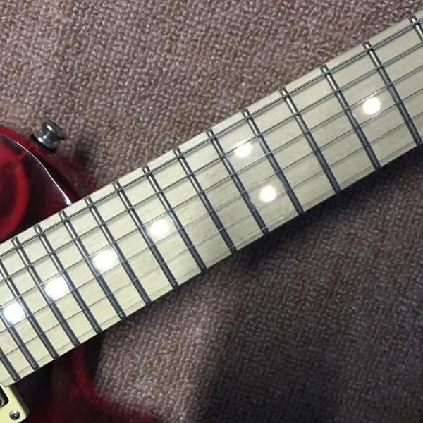 High quality LED light acrylic electric guitar maple fingerboard, free shipping