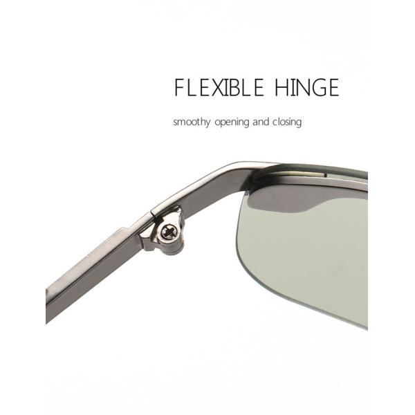 Polarized Photochromic Mens Luxury Sunglasses BSCI Color Changing Lens