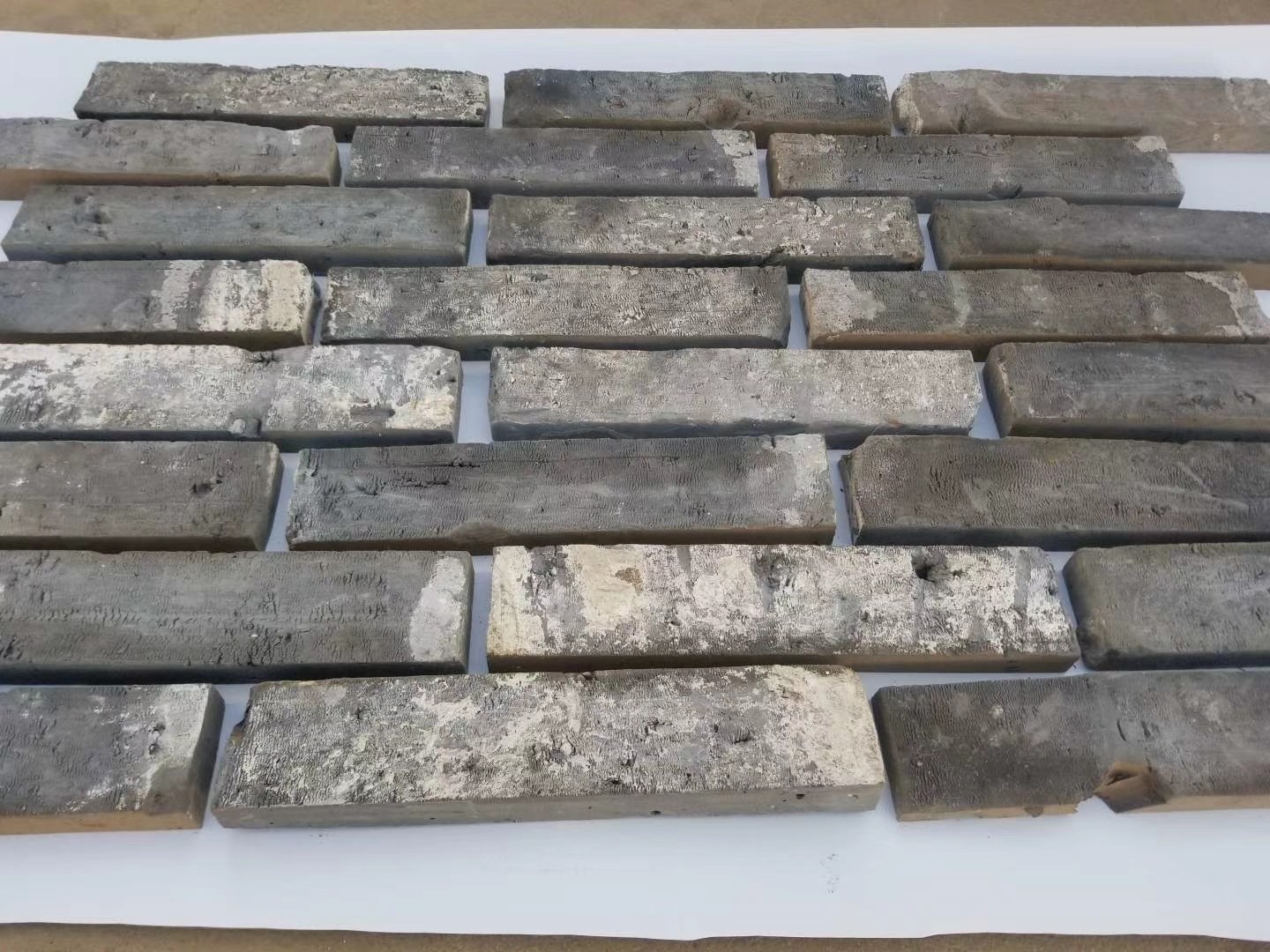 Кирпич цвета серого цвета размера 240x52x20mm отделки стен с незаконной поверхностью