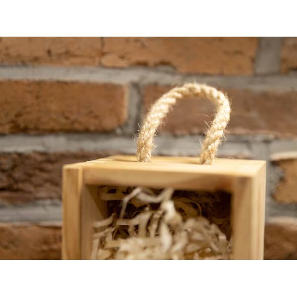 Rectangle Wooden Wine Box with Burned Printing Personalized Anniversary Wedding