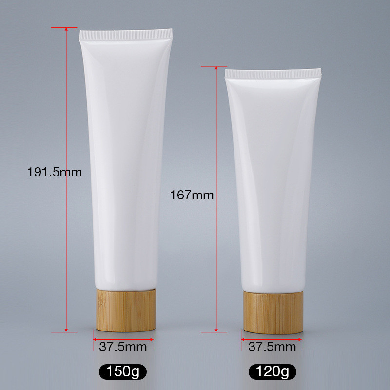 50g60g80g100g120g150g Cosmetic Hose with Bamboo Cover Disposable and Screen Printing