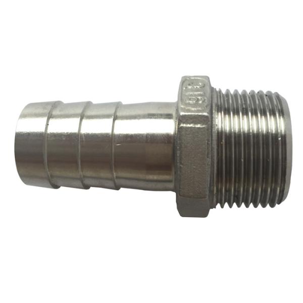 Stainless Steel 1/4 to 4 BSP Stainless steel hex hose tail