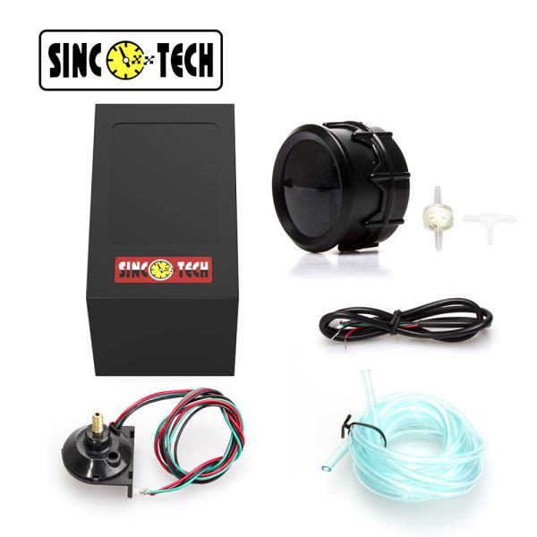 Black 2'' LED Boost Gauge Psi Turbo Meter Sinco Tech 6111 Auto Mobile 12v Cars