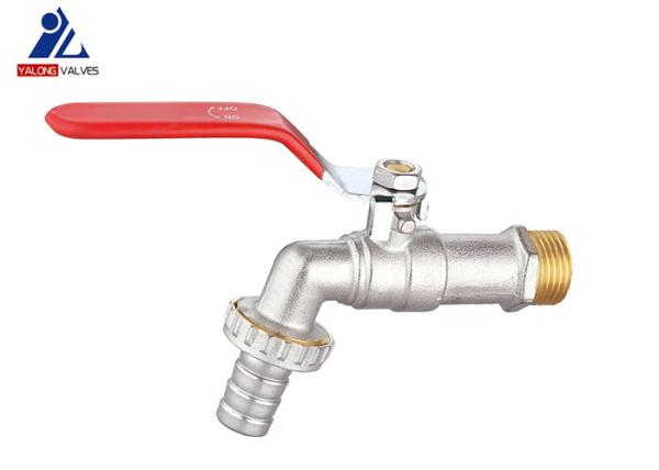 Nickel Plated Brass Bibcock Valve 1.6 Mpa Garden Hose Valve
