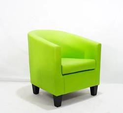 Hotel Practical Leather Sofa Chair , Multifunctional Single Seater Lounge