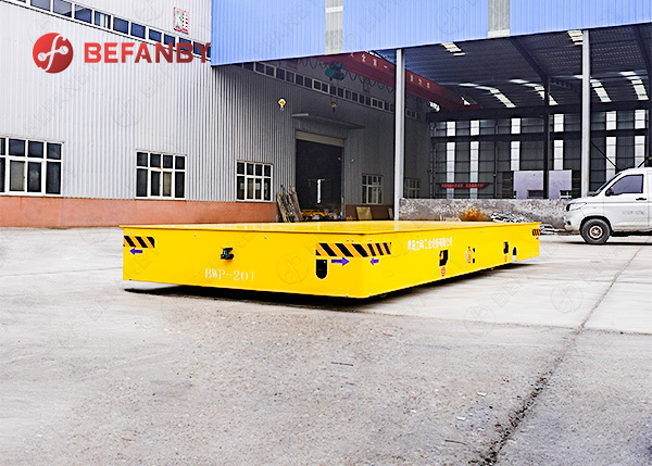Steerable Battery Operated PU Wheels Trackless Transfer Cart with Customized Size for Factory Use