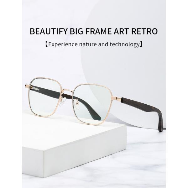 Рамка зрелища Eyeglasses стекел деревянной ноги металла ПК оптически