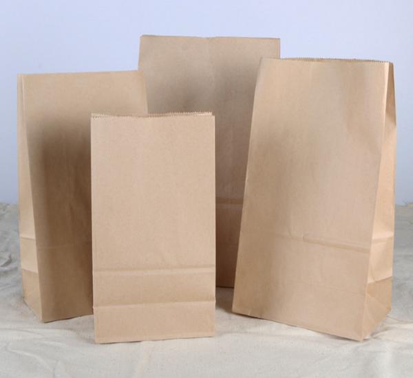 Eco-friendly Brown Paper Craft Bags,Fashion Food Moisture Proof Resealable Shopping Bag Wholesale