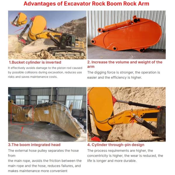 Строительные машины экскаватор длиннорукий экскаватор скальный бум реппер экскаватор для 30-60тонного экскаватора