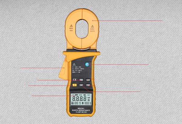 Digital earth resistance tester 9999 counts , multifunction megger insulation tester