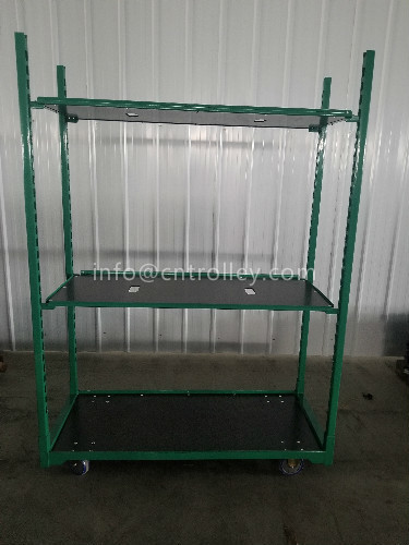 100kg/Shelf 1900MM Powder Coated Danish Trolley Shelves