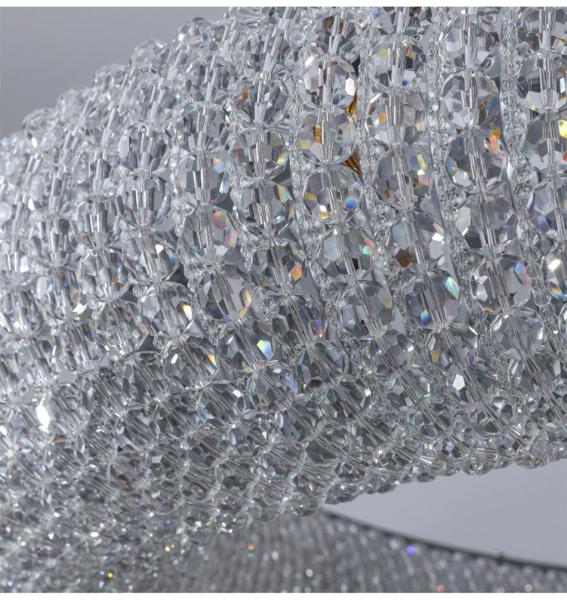 Luxury Circle Crystal Chandelier For Living Room Led Home Decor Lamp large pendant light(WH-CY-190)