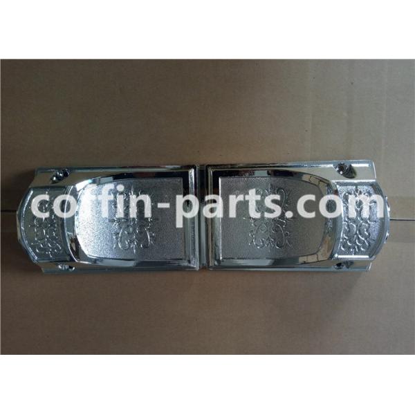 Silver PP Virgin Plastic Coffin Decoration Casket Corner with Iron tubes