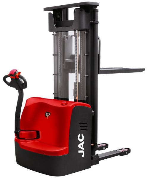 Red Electric Pallet Stacker 1500KG Loading Capacity With AC Driving Motor System