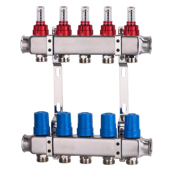 1 G 304 Stainless Steel underfloor heating manifolds