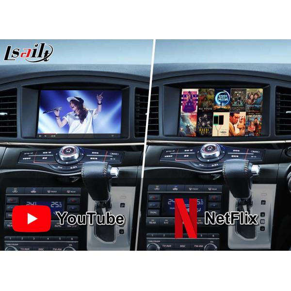 Беспроводной экран мультимедиа автомобиля CarPlay для патруля Nissan Elgrand, Armada Infiniti QX с навигацией GPS, автомобилем андроида