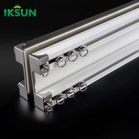 100.4*26.1mm Square Aluminium Double Curtain Track Ceiling Mounted