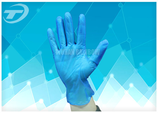 КЭ Сертифяктед экзамена устранимого порошка перчаток экзамена винила белого голубого светлого свободный