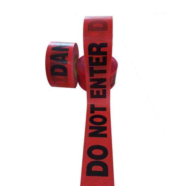 Le danger rouge n'entrent pas dans la bande, la bande 3 de quarantaine bande de avertissement de barricade de risque de glissière de sécurité de x 1000 ' non adhésive pour