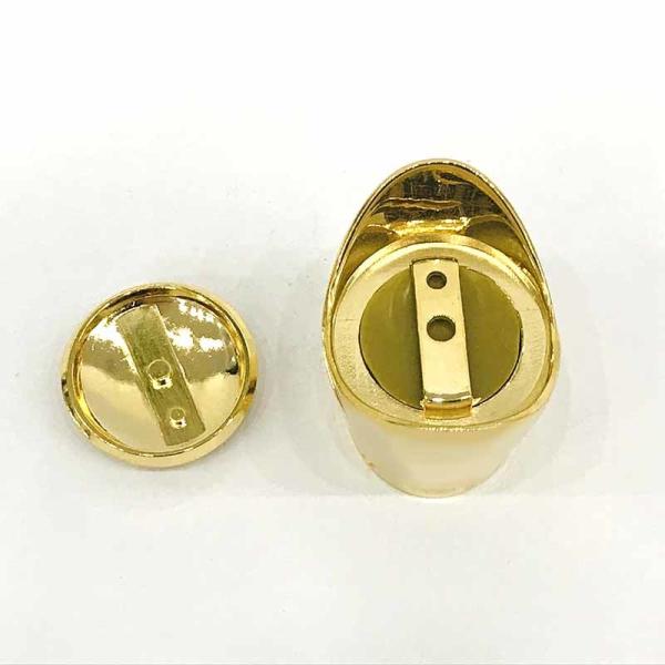 El metal hermoso por encargo Zamak del color oro perfuma la cápsula