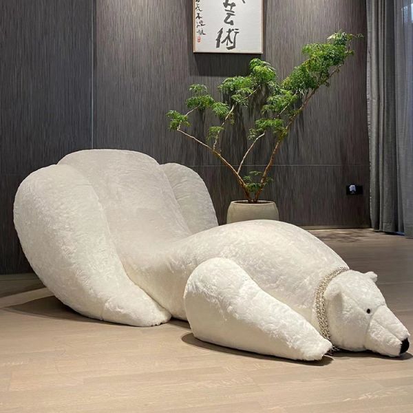 Folded Modern Creative Designer Living Room Sofa Chaise Leisure Chair Teddy Bear Lounge Chair Stylish Comfort