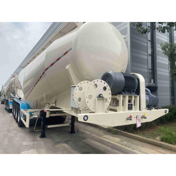 Heavy-Duty Freight Truck in Supplies 4-Axis Bulk Transport Semi-Trailer with Leg Support