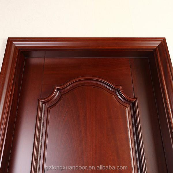 Single Flower Teak Solid Wood Internal Doors 85cm Width Moisture Proof