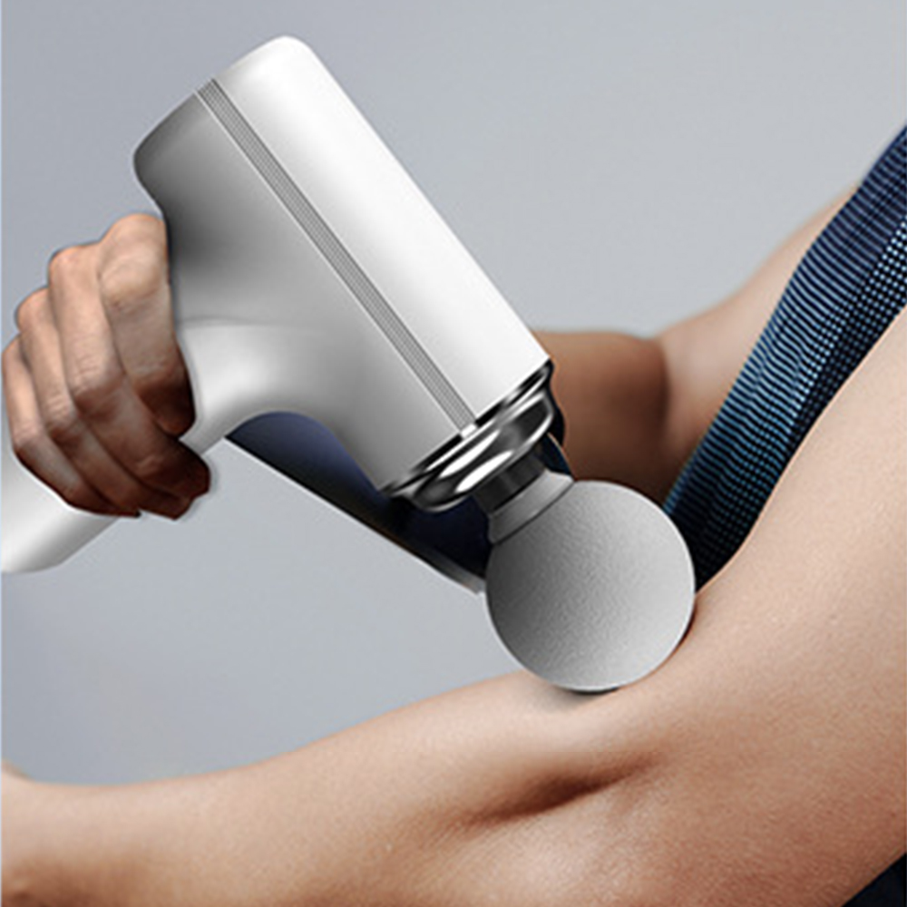 Handheld Fascial Gun with 5 Massage Heads and 6 Speed Adjustments for Deep Tissue Percussion Massage at 60dB Max Noise