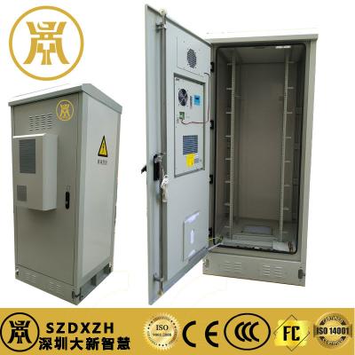 Galvanized Steel Free Standing Battery Storage Cabinets With Air Conditioner On Front Door