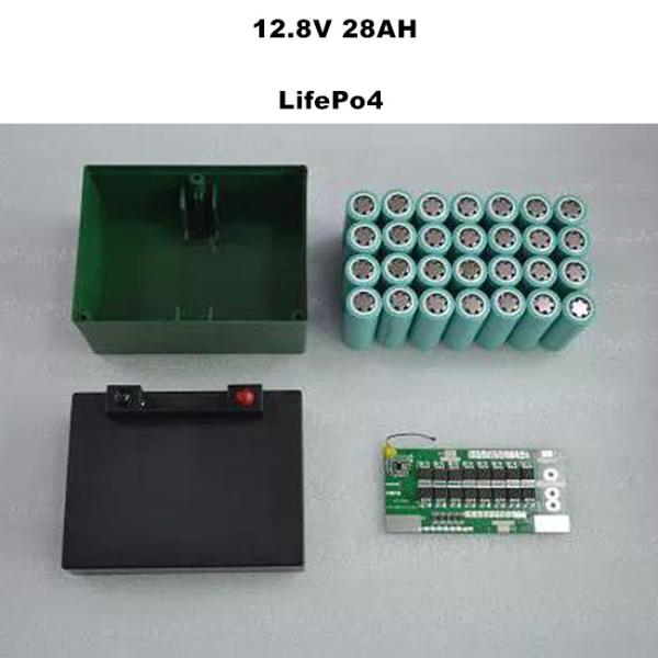 Блок батарей 12.8V 28Ah лития жизни длительного цикла Лайфпо4 для электрической вагонетки гольфа