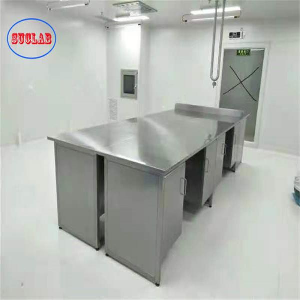 Polished Stainless Steel Lab Bench for Educational Institutions