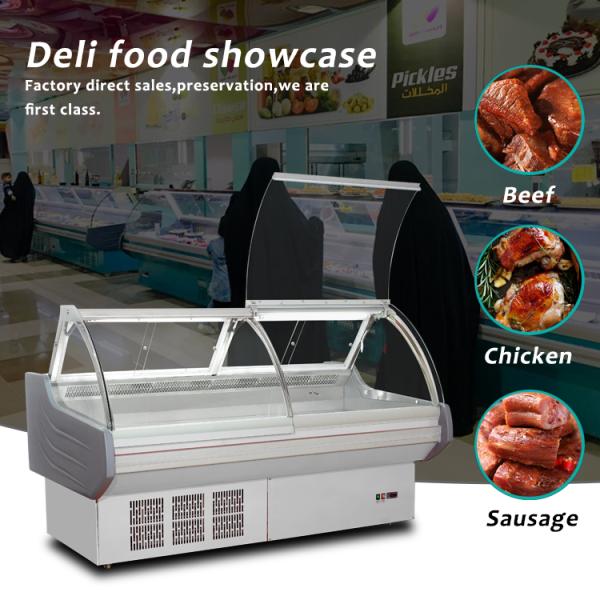 Реклама 2 гастроном подгонянный метрами показывает шкаф дисплея холодильника/мяса