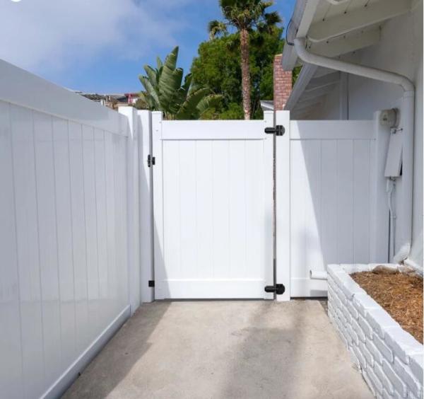 6Ft jardim exterior branco barato PVC painel de vedação de privacidade de vinil