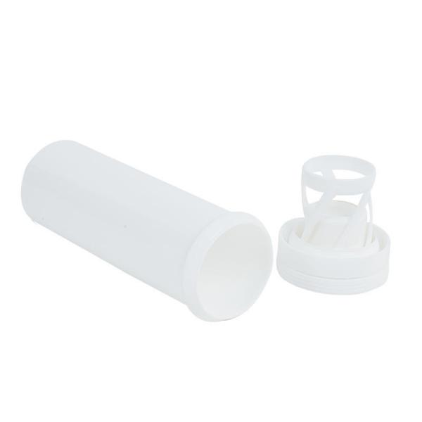 Grado alimenticio PP Tubos efervescentes de colágeno blanco largo personalizados para tabletas de vitamina C