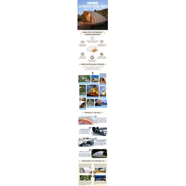Personalized Dome Glamping Tent Hotel Resort UV Resistant