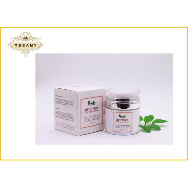 OEM Herbal Retinol Cream For Face With Hyaluronic Acid , Vitamin E And Green Tea