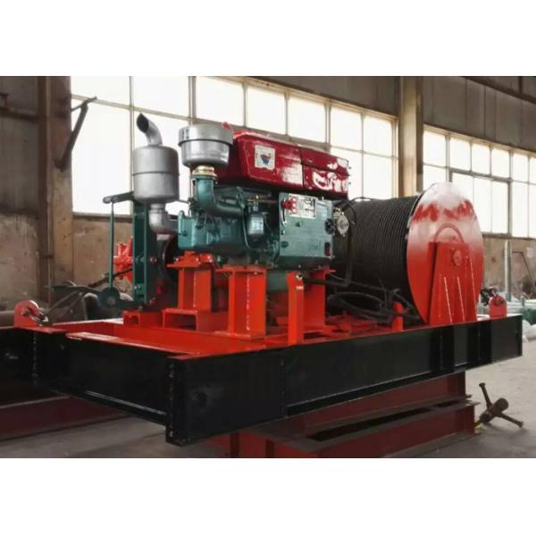 Heavy Duty 20 Ton 25 Ton Material Lifting Diesel Engine Powered Steel Wire Rope Winch