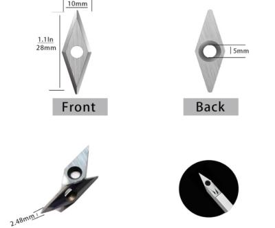 Diamond Cutting Edge Carbide Woodturning Cutters 10pcs with screws Standard