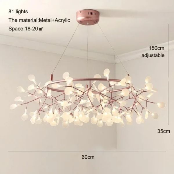 Heracleum chandelier Firefly LED lamp  Heracleum III Pendant（WH-AP-613）