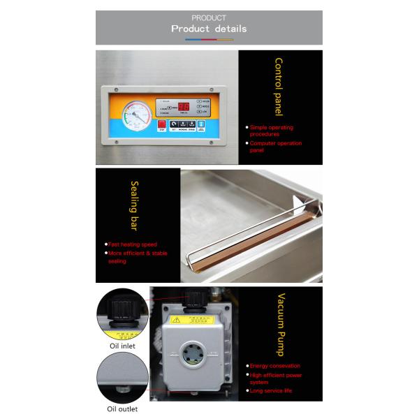 Ultimate Vacuum Pressure 1KPa DZ-300 Portable Automatic Industrial Food Vaccum Sealer