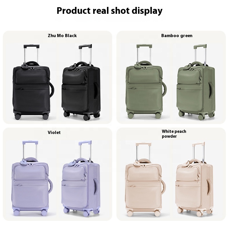 Women's 2025 New 20 Inch Ultra-Light Cloth Luggage Trolley Case with Spinner Caster 24 Inch Travel Password Boarding Case