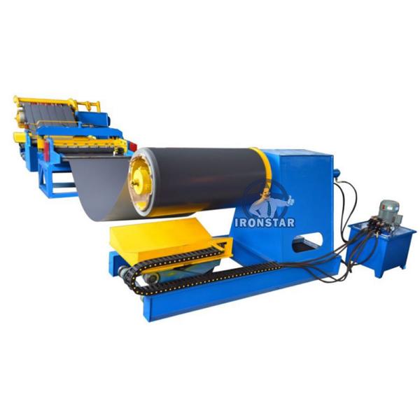 “11 Strips 0.3-0.8mm Thin Sheet Metal Slitting Machine Recoil Machine for Roll Forming Line Automatic Steel Coil Slitting and Rewinding Equipment High Precision Processing Line”