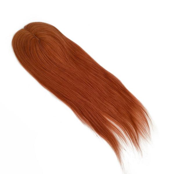 High Density European Free Part Silk Top Base 1B Real Remy Raw Hair Toupee Wig Pieces Toppers for Women