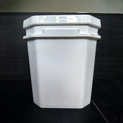 Customized Logo 25 Litre Square Bucket With Lid Leakproof Stackable Metal Handle
