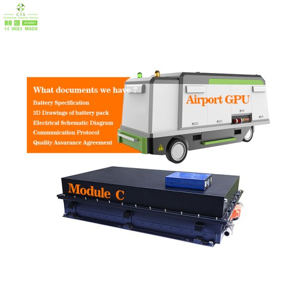 614.4V LiFePO4 Aviation GPU Battery Liquid Cooled IP67 Energy Storage Pack for Airport Ground Power Units