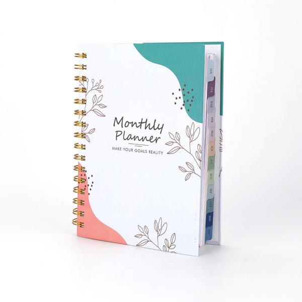 Customized Logo A5 Budget Undated Agenda Planner For Strategic Planning