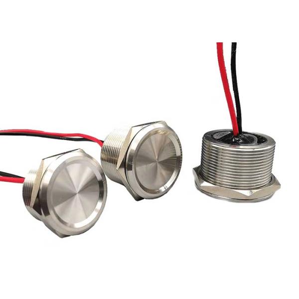 16mm Mini Metal Piezo Touch Switch Self Reset Momentary For Industrial