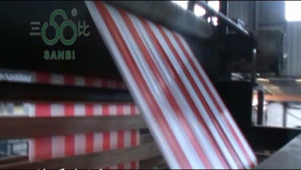 Stripe Plastic Blown Film Extrusion Machine Double Colors Packaging